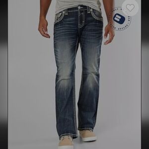 Rock Revival Creston Boot Stretch Jean 36x 33 New